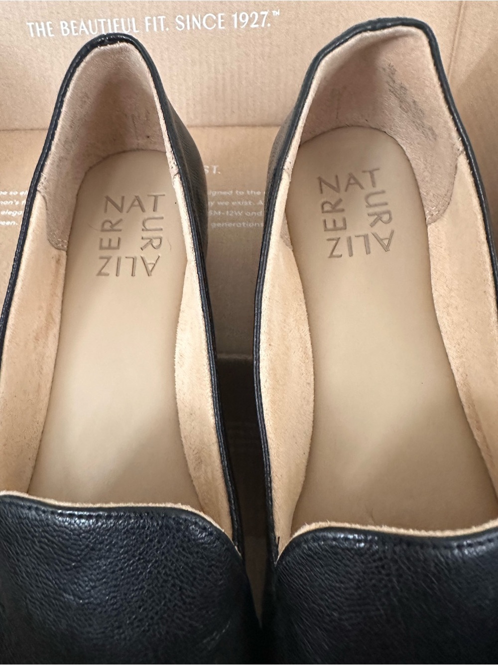Naturalizer Emiline Black Leather Upper Balance Flats Size 6.5 - Picture 14 of 16